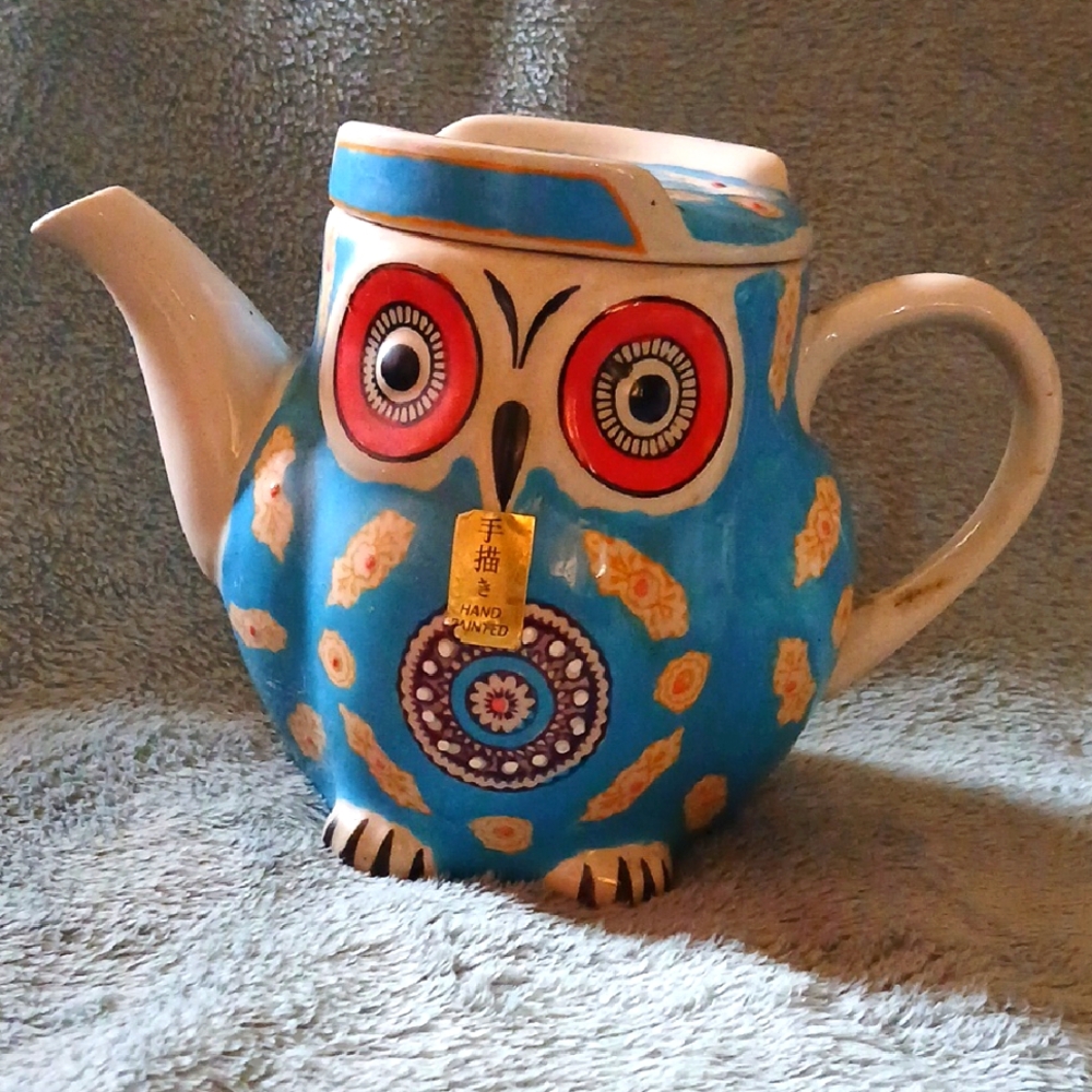 Colorful Owl Teapot